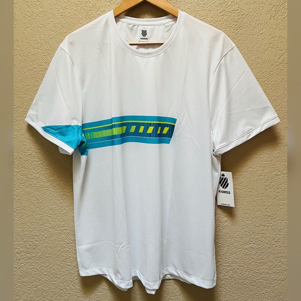 K-Swiss Men’s Scuba Supercharge Crew T-Shirt Size-XL